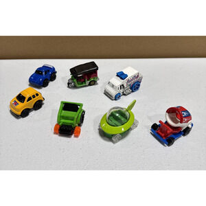 Lot Of 7 Cars Toy Vehicles Die Cast Plastic Hot Wheels, Matchbox, Unbranded